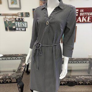 Women’s striped shirtdress, size M